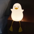 Miniatyrbillede 1 af 5: /#/Baby And Duck Natlampe LED Natlampe Til Børn Børneværelse Indretning Måge Sengelampe Justerbar USB Silikone Børnelampe Varm Sove Lampe/#/