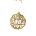 Miniatyrbilde 2 av 6: #Julepynt gullkule ornament 8 cm/3 stk#