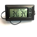 Miniatyrbilde 5 av 5: Termometer for bilinteriør og eksteriør, LCD digitalt display med termometer