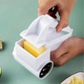 Miniatyrbilde 3 av 4: Ostehøvel med trommel i rustfritt stål, grønnsak-, sjokolade- og smørkutter, roterende kutter, manuelle kjøkkenredskaper