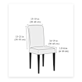 Miniatyrbillede 5 af 5: *Stolebetræk Dekor 4stk Stretch Stolebetræk-Slipcover Elastisk Span*