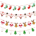 Miniatyrbilde 2 av 5: Julepynt Hengebunting Garland, 4 Papirbanner til Vindu, Fi