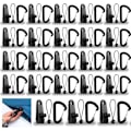 Miniatyrbillede 1 af 5: Sæt med 60 Telt Presenningsclips, 20 stk. Presenningsklemme Låseklemme + 20 stk. Sort Elastisk Strammer + 20 stk. Karabinhage til Markise Presenningsfastgørelse Cam