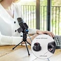 Miniatyrbillede 3 af 5: Mikrofonklemme, Universelt Mikrofonstativ, Mikrofonklipsholder, 3 Stk. Kvalitets Mikrofonfjederklemme, Ideel til Konferencer, Podcasts, Forelæsninger