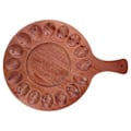 Miniatyrbilde 1 av 5: Eggbrett i tre, delt serveringsfat for egg, dobbeltsidig dessertfat
