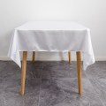 Miniatyrbild 3 av 5: Blank bordsduk i enfärgad, glänsande design (Vit 145cmX220cm), Wa