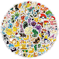 Pikkukuva 4 / 4: 100 kappaletta Pokémon-tarroja Pokémon Pikachu -muistikirja DIY-tarrat vedenpitävät