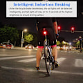 Miniatyrbillede 4 af 5: Cykel Baglygter, Smart Baglygte Alarm, USB Opladning Baglygter