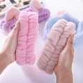 Miniatyrbillede 4 af 6: #4 stk. Katteøre Pandebånd - Spa Brusebad Ansigtsvask Pandebånd Ansigtspandebånd Makeup Bånd Wrap Vaskbar Farverig Stof Passer til Alle Hovedstørrelser#