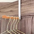 Miniatyrbild 4 av 5: 2-pack Torkställning för dörr, hopfällbar dörrhängare för vardagsrum, sovrum, badrum - Portabel mångsidig vit