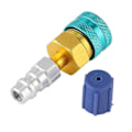 Miniatyrbillede 4 af 5: QC1234L+13LS5V1 R1234YF Lavtryk Hurtigkobling Bil AC Kølemiddel Fluorerede Væskeforbindelse