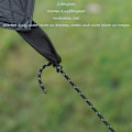Miniatyrbillede 2 af 5: #4 stk. camping anti-slip reflekterende reb, sort, 4mmx4m#