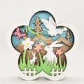 Easter Wooden Lantern Creative Spring Rabbit Butterfly LED L