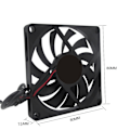 Miniatyrbillede 2 af 5: #1 stk. 5V 0,25A 80mm 80x10mm 8cm DC Børsteløs USB-forbindelse til PC-køleblæser#