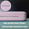 Miniatyrbild 4 av 5: Hårdt Glasögonfodral (Rosa), PU-Läder Glasögonbox, Bärbar Skydd