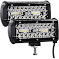 Miniatyrbillede 1 af 3: \"LED Arbejdslampe 12V 300W 7' Bil LED Spotlight 12V Vandtæt IP67 Spot Flood Light LED Tågelygte 27,0\" P2025032600508