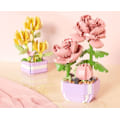 Miniatyrbillede 3 af 5: #1 stk. Mini Mursten Blomsterbuket Byggesæt Julegaver Blomster#