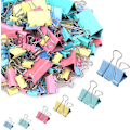 Miniatyrbillede 2 af 5: 208 stk. Binder Clips Papirklemmer Assorterede 6 Størrelser, Papir Bi