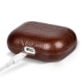 Miniatyrbilde 1 av 5: Brun lærveske for AirPods 3 (2021), Premium ekte lær