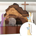 Miniatyrbild 1 av 3: Påsk Uppståndelsescen Vår Påsk Uppstånden Kristus Figurin Dekoration För Hemmet