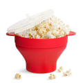 Miniatyrbilde 1 av 5: #Sammenleggbar silikon popcornbolle, rød#