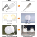 Miniatyrbilde 3 av 5: Speilbelysning, 10 Hollywood-pærer Dimmbare LED-lyssett Lampe for