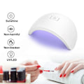 Miniatyrbillede 4 af 5: Neglelampe Hurtigtørrende Fuldt Dækkende ABS Negletørrer UV LED Gel Polish Dobbelt Sensor Lampe til Kvinder