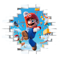 Pikkukuva 1 / 5: #Piirretty Mario 3D-seinätarra, tapetti, PVC, 46*40cm#
