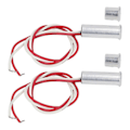 Miniatyrbillede 5 af 5: 2 sæt forsænket magnetisk kontakt DC12 til 24V aluminiumslegering NC kablet dør sensor vindue reed kontakt til alarmsystem adgangskontrol