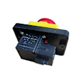 Miniatyrbilde 3 av 5: CK5 AC250V 4-Pin Start Stopp Nullspenningsutløser Trykknappbryter Vanlig for Treverksted og Metallbearbeiding Mach