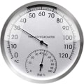 Miniatyrbillede 2 af 5: Termometer og Hygrometer 2 i 1, Metal Dial Termometer, Analog