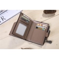 Miniatyrbilde 4 av 5: Kaffe Farge Ekte Lær Herre Lommebok 12,5 x 9,8 x 1,8cm RFID Bl