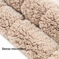 Miniatyrbillede 3 af 5: Halvmåneformet Absorberende Mikrofiber Gulvmåtte (Lysebrun) - E