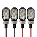Miniatyrbillede 1 af 5: #4 stk. 1 LED Lille Oval Lys Blinklys Motorcykel LED Signal Li#