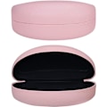 Miniatyrbillede 2 af 5: Stødsikker Læder Hård Solbril Etui (Pink), Stor Lukning
