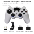 Miniatyrbillede 2 af 5: Trådløs Gamepad Joystick til PS3 PC TV Box Android 2.4G