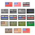 Miniatyrbilde 1 av 5: /#/18 broderede strygemærker med amerikanske flagmønstre/#/