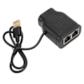 Miniatyrbillede 4 af 5: RJ45 Splitter Adapter 1 til 2 1000Mbps Op til 328ft Understøtter To Enheder Samtidig Internetadgang Stik LAN Netværksforbindelse