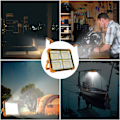 Miniatyrbillede 5 af 5: *Genopladelig LED-projektør 100W 10000LM Arbejdslys Bærbar Lant*