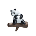 Pikkukuva 1 / 5: #1kpl Panda-magneetti jääkaappiin puulle istuvan