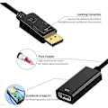 Miniatyrbillede 3 af 5: 1080p Displayport til HDMI Adapter, Sort