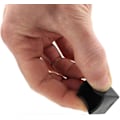 Miniatyrbilde 3 av 5: Firkantede gummiendestykker for stoler, bord, møbelben, 50 mm (sort 4 stk)