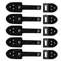 Pikkukuva 4 / 4: 5 paria PU-nahkaisia Toggle-solkia Mekko Vyön Nappeja Lukko Takin Kiinnityssolkia