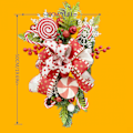 Miniatyrbilde 2 av 4: #simulert krans julegodteri#