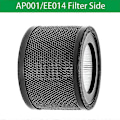 Miniatyrbillede 4 af 5: Passer til AP001 EE014 Filter, 2-pak H13 Ægte HEPA Erstatningsfilter Kompatibelt med TaoTronics TT-AP001 og VAVA VA-EE014