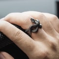 Miniatyrbilde 1 av 4: #Vintage pythonsmykke, punkstil, justerbar#