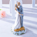 Miniatyrbilde 4 av 5: Brud og Brudgom Statue Bryllupskake Topper, Brud og Brudgom Figur