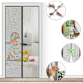 Miniatyrbild 2 av 5: Myggnät Magnetisk Dörr 91 x 208 cm Myggnätsgardin Svart Magnetisk (grå, 90x210 cm)