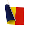 Miniatyrbillede 3 af 5: 100 stk. Rumænien Håndflag Nationalt Rumænien Håndflag 14*21cm Polyester Banner Brugerdefineret Håndflag
