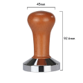 Miniatyrbillede 3 af 4: Pulverpresser, 53 mm diameter kaffepresser, rustfrit stål, til e